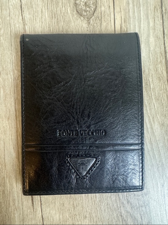 Ponte Vecchio Other - Ponte Vecchio Black Leather Bifold Wallet Italian Classic Men's Wallet